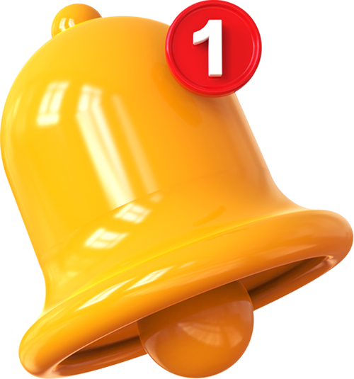 3D Notification Bell
